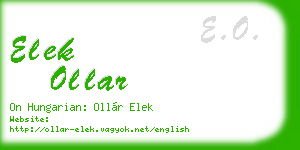 elek ollar business card